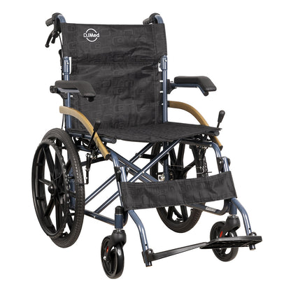 Transit Wheelchair with Flip-up Armrests