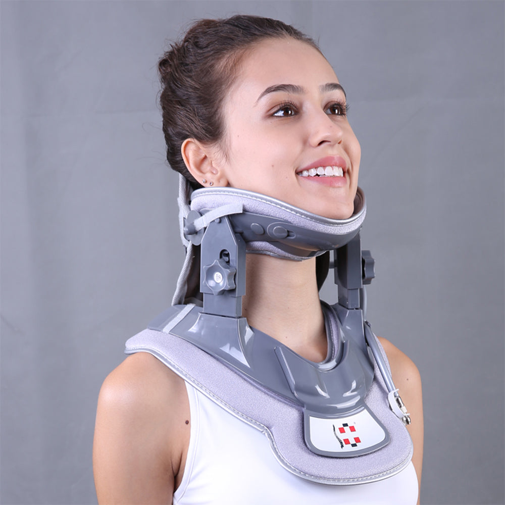Adjustable Stretcher Spine Corrector Support Air Neck Cervical Traction Device