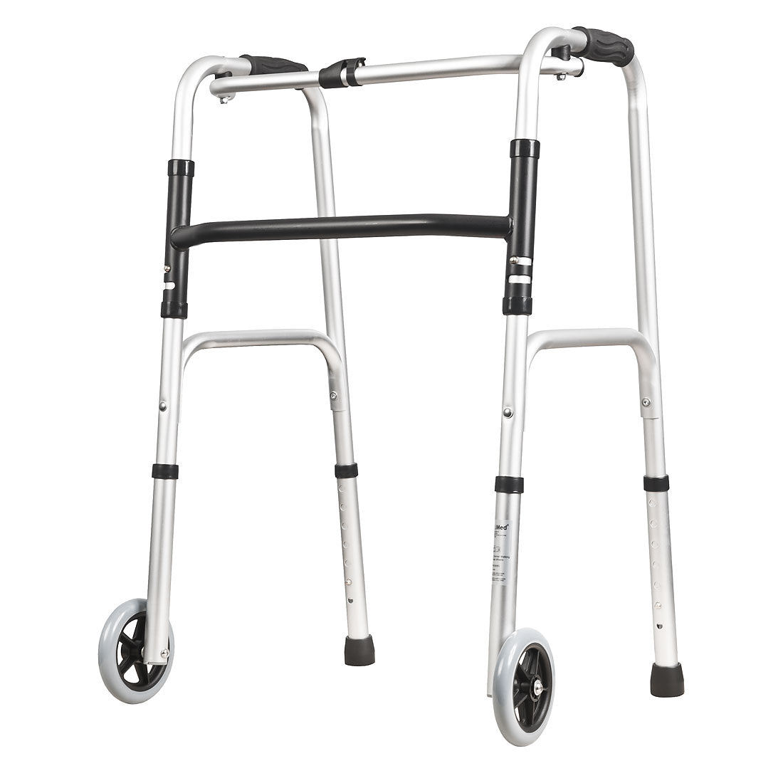 Deluxe Zimmer Frame, Folding - Walking Frame with Wheels