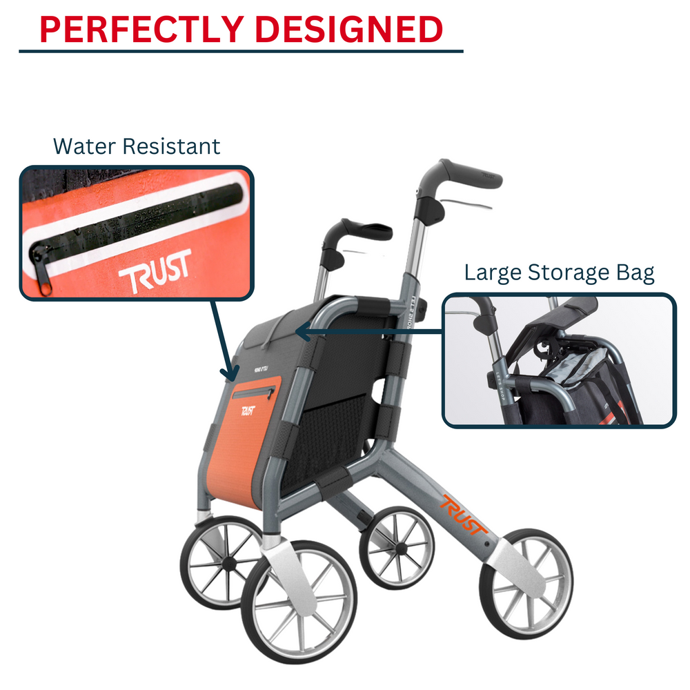 Let's Shop Rollator Mobility Wheelie Walker